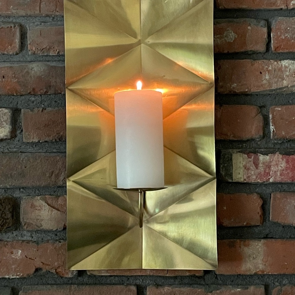 Gold Wall Candle Holder